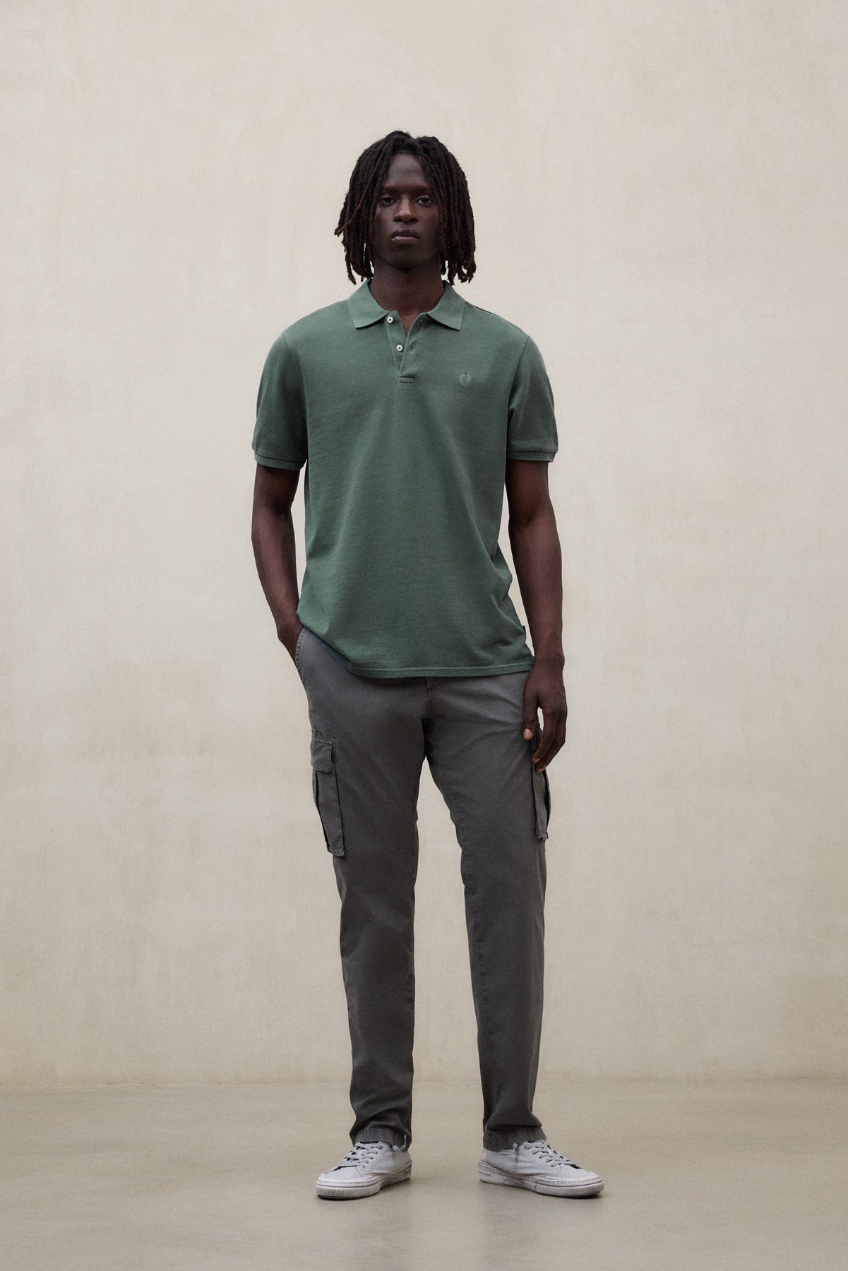 polo-ecoalf-tedan-de-piqu-verde-para-hombre image 7
