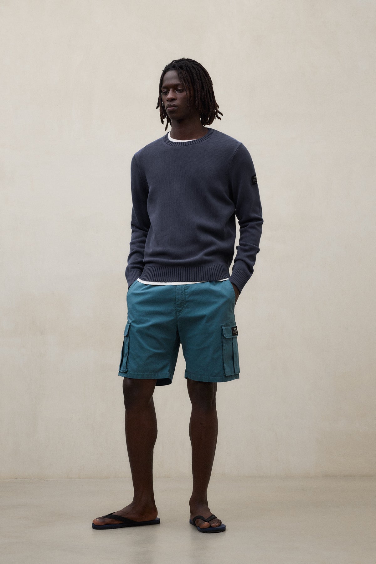 ecoalf-jersey-tail-azul-marino-para-hombre-50-algod-n-reciclado-lavado-a-la-pied image 1