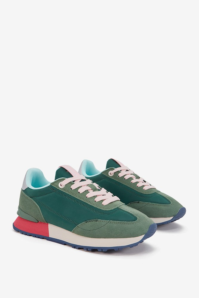 abbacino-zapatilla-mujer-verde-oscuro-piel-y-tejido image 4