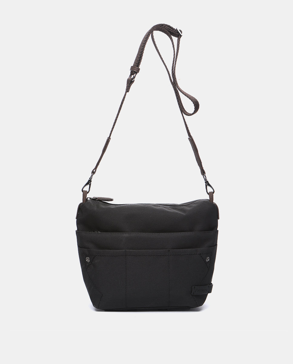 abbacino-organizador-de-bolso-negro-reciclado-bandolera-2-en-1 image 1