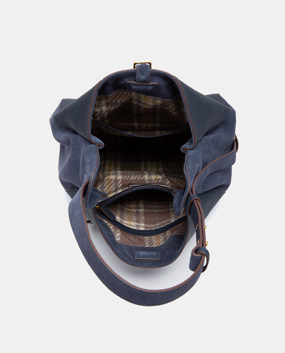 bolso-de-hombro-abbacino-piel-y-serraje-azul image 7