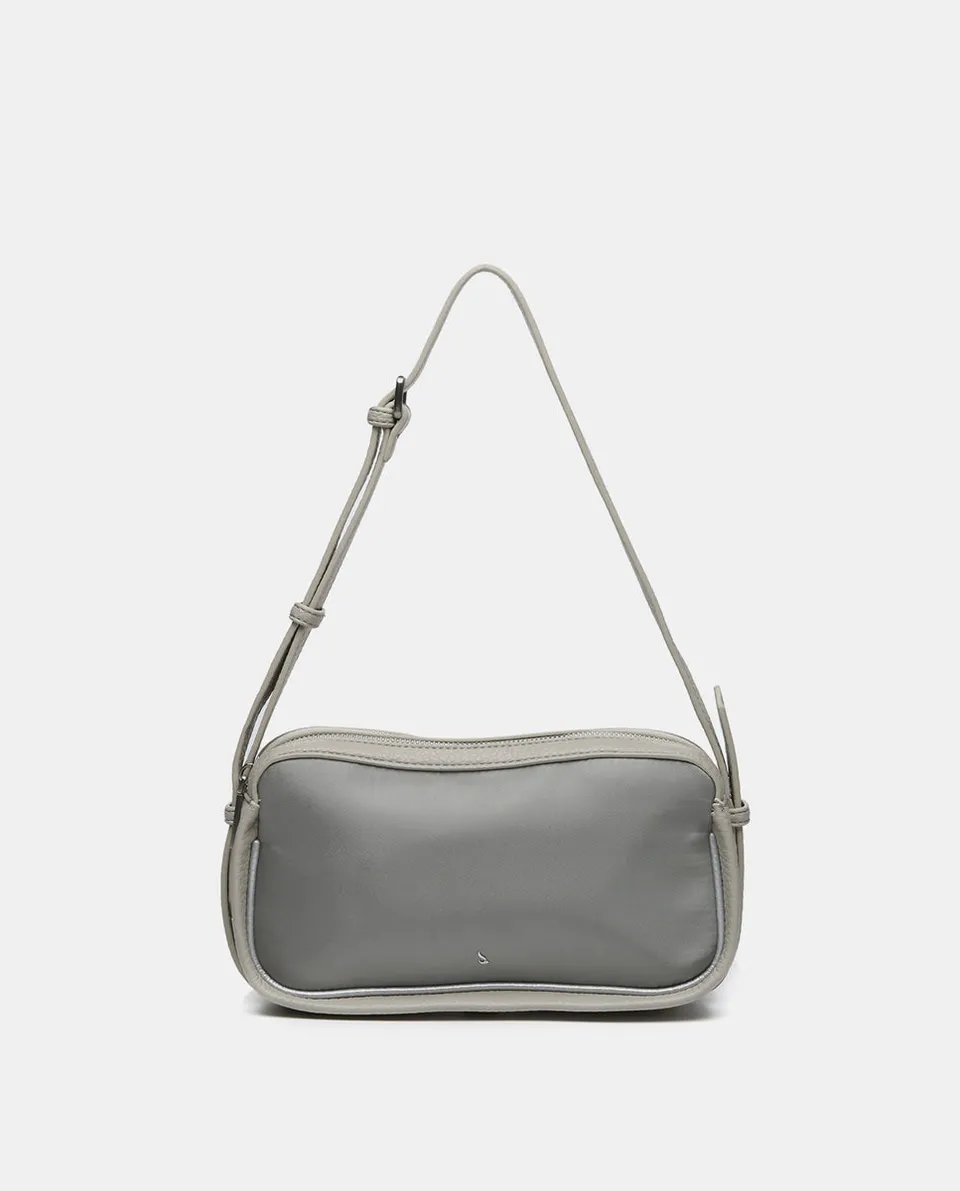 abbacino-bolso-bandolera-mujer-material-reciclado-plateado image 1