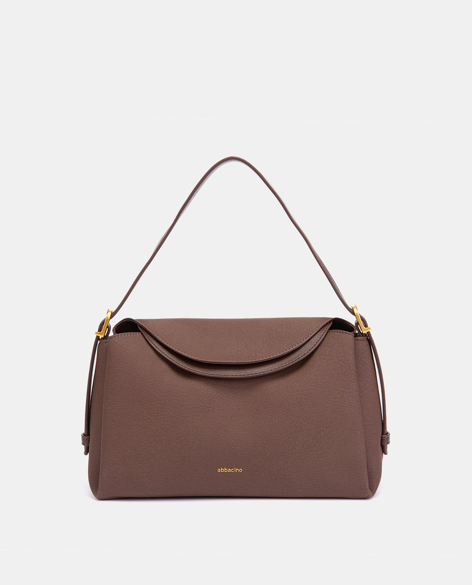 abbacino-bolso-hombro-marr-n-materiales-reciclados image 1