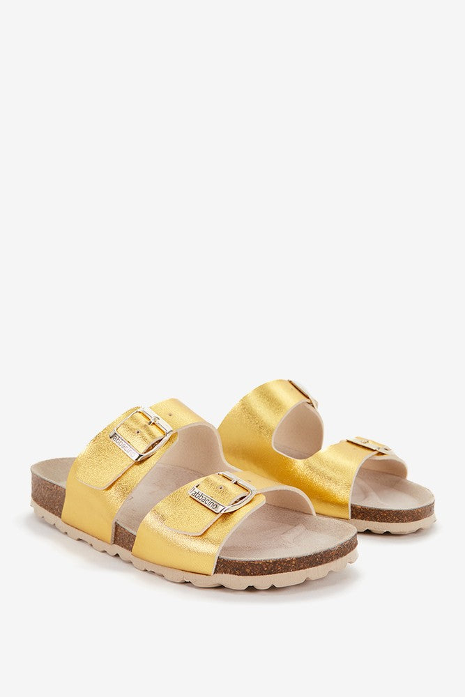 sandalia-plana-abbacino-bio-mujer-dorado image 2
