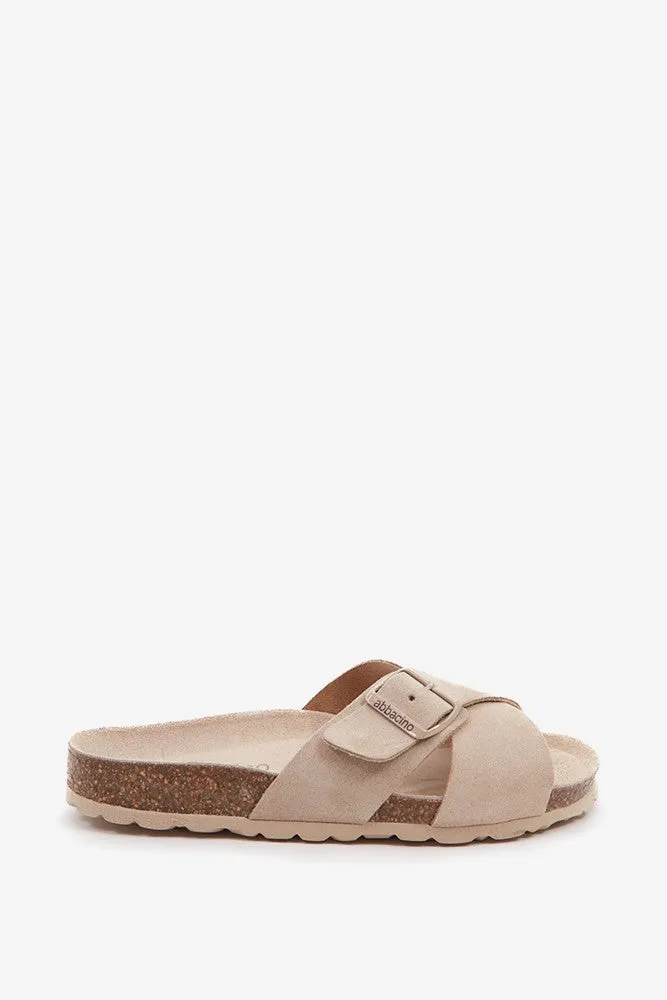 abbacino-sandalia-plana-mujer-hebilla-beige-bio image 1