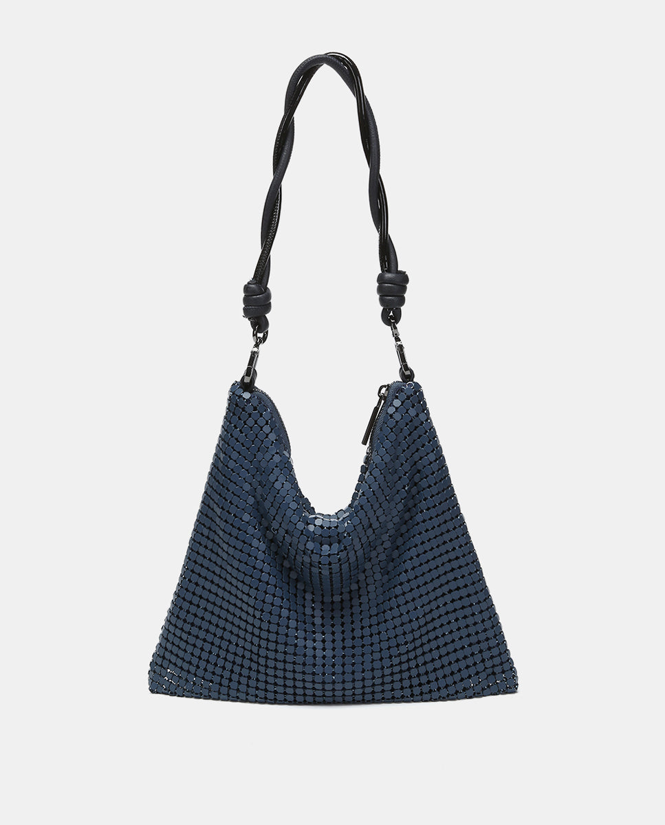 abbacino-bolso-de-hombro-fiesta-azul-en-malla-met-lica image 3