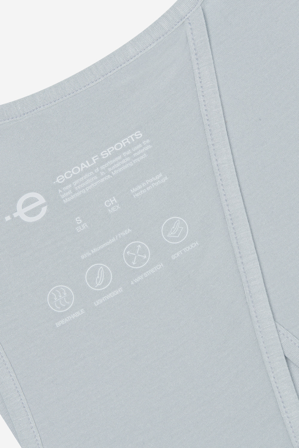 ecoalf-top-emina-gris-claro-deportivo-mujer image 8