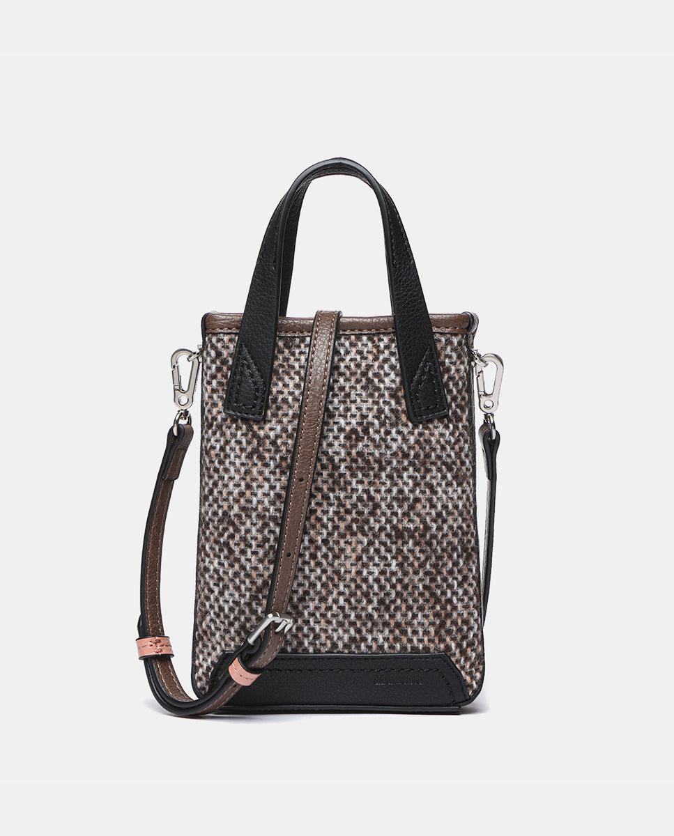 abbacino-bolso-de-mano-mini-tweed-marr-n-con-bandolera image 4