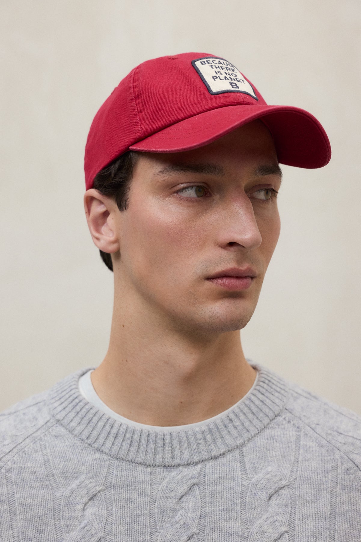 ecoalf-gorra-patch-roja-70-algod-n-org-nico-y-30-reciclado-talla-59-unisex image 2