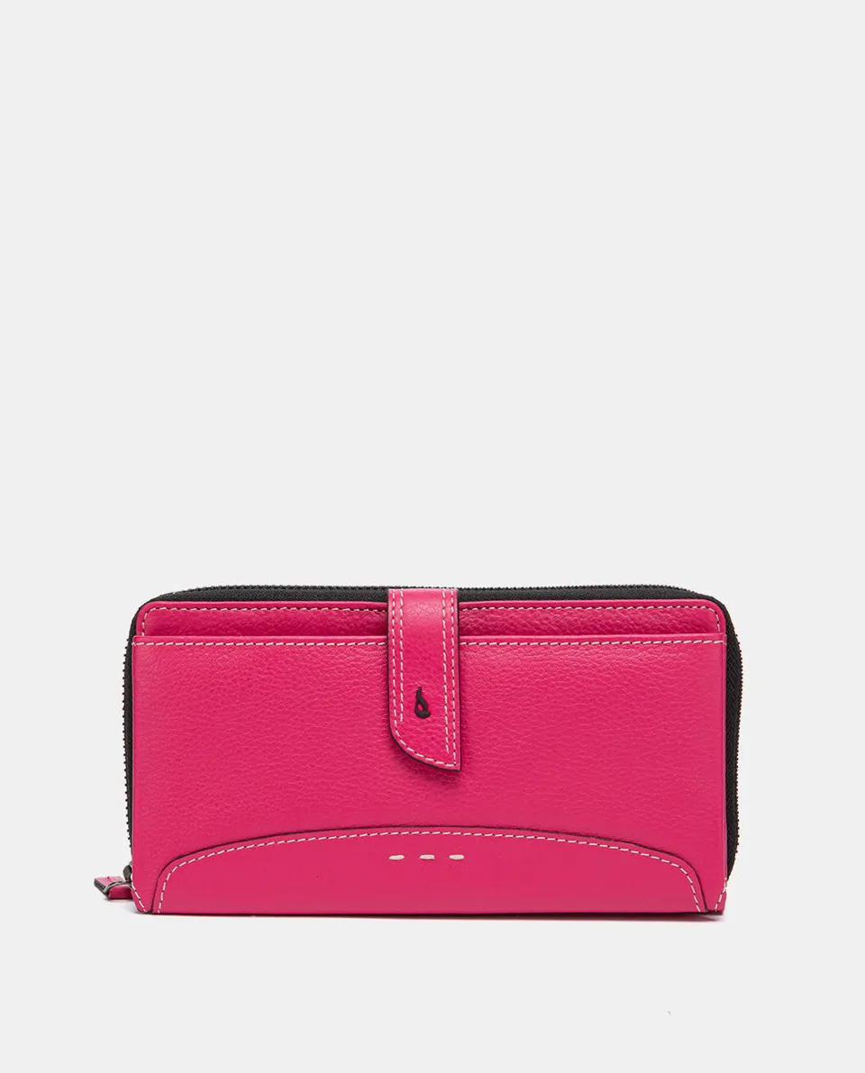 cartera-grande-abbacino-piel-fucsia-mujer image 1