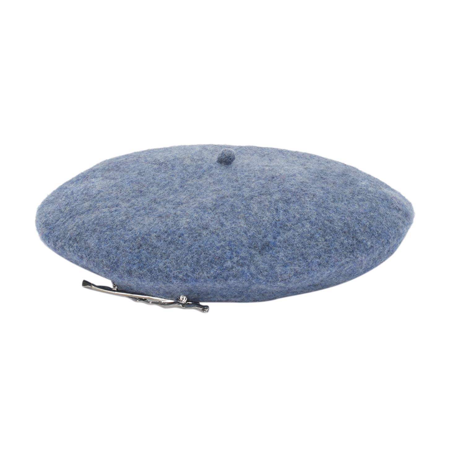 parfois-boina-de-lana-azul-con-alfiler-plateado-mujer image 1