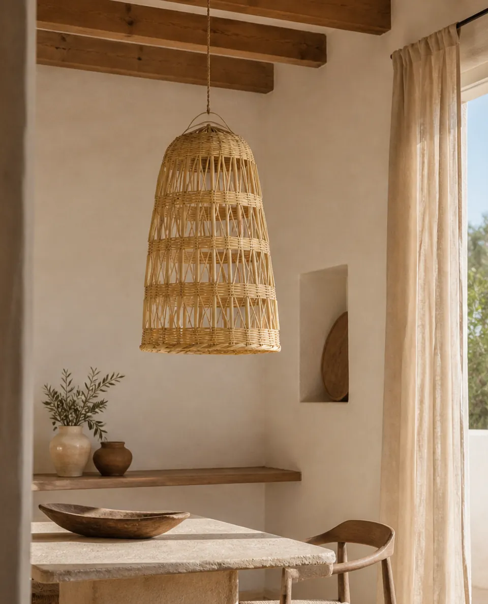 kbas-l-mpara-de-bamb-natural-dise-o-boho-para-sal-n-dormitorio-o-terraza image 1
