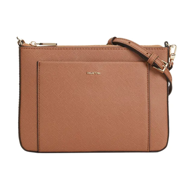 parfois-clutch-bandolera-lisa-mujer-talla-m-camel image 1