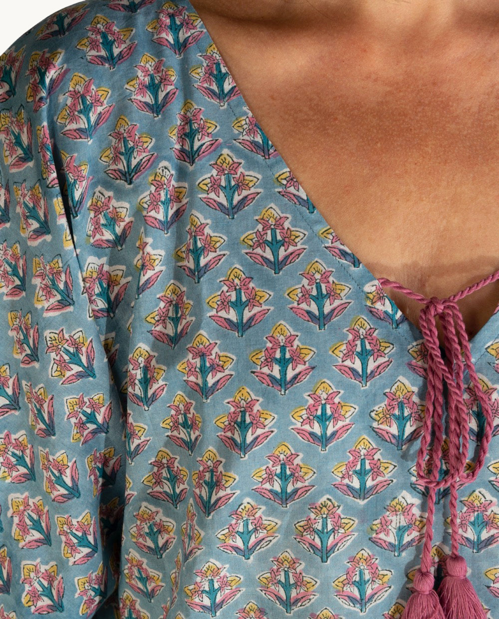 kurta-de-algod-n-kbas-talla-nica-color-azul image 3