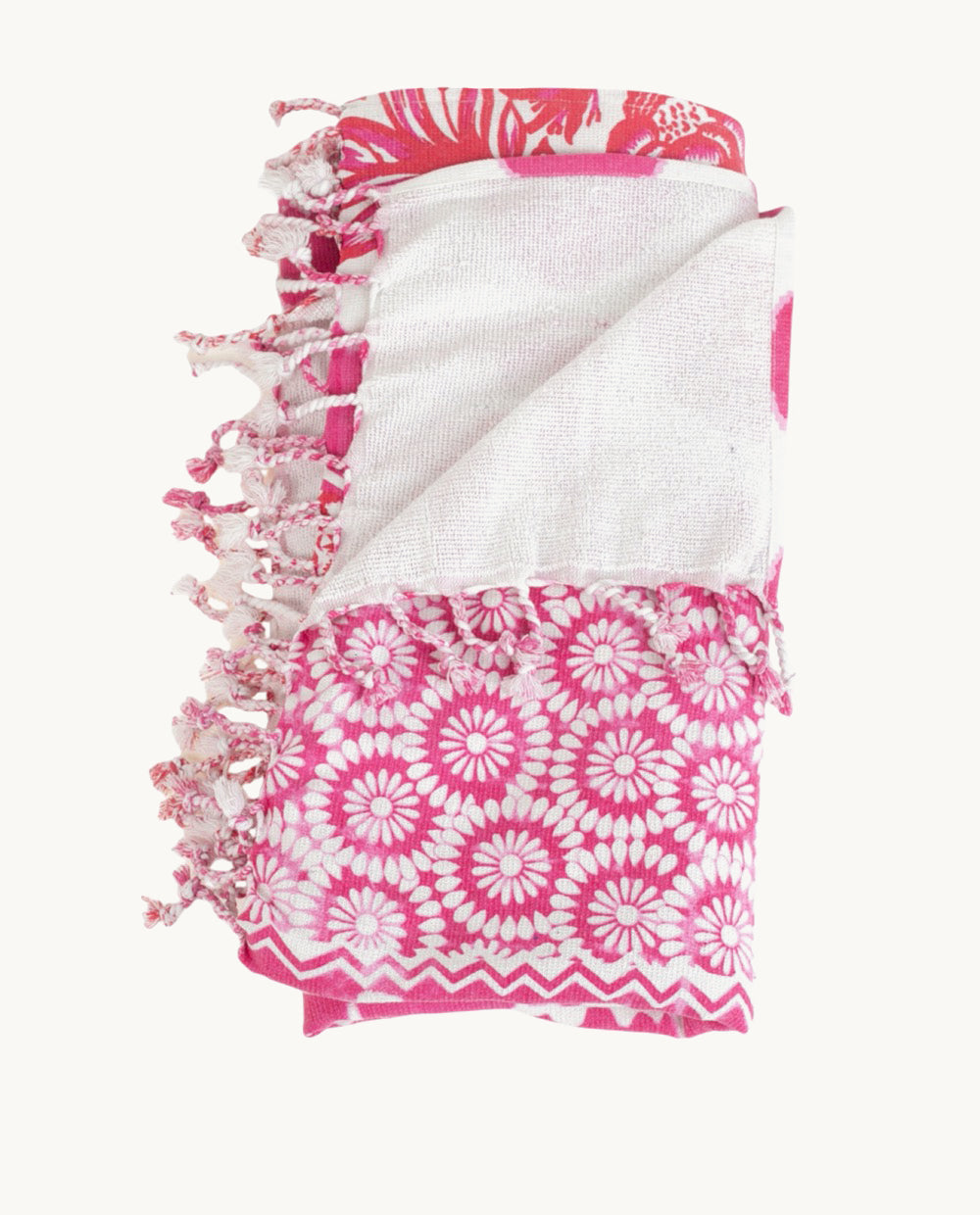 toalla-de-algod-n-kbas-color-fucsia-rebajas-ss26 image 2