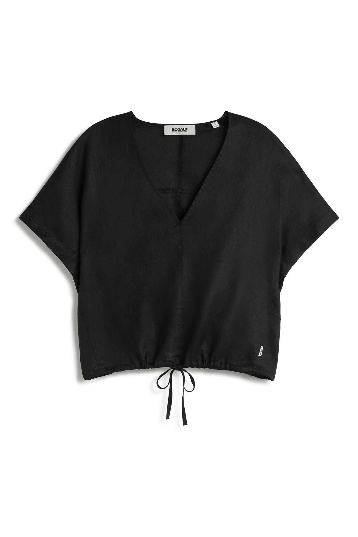 ecoalf-camisa-dora-negra-de-mujer image 7