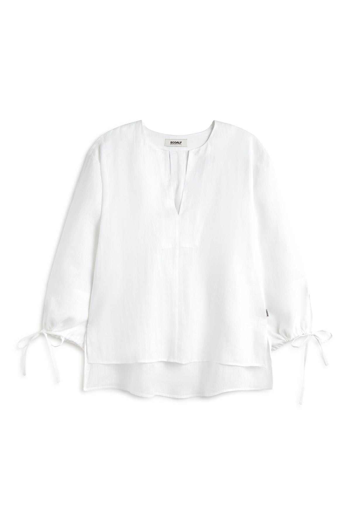 camisa-ecoalf-jena-blanca-mujer-80-lino-fit-oversize-cuello-redondo-con-abertura image 6