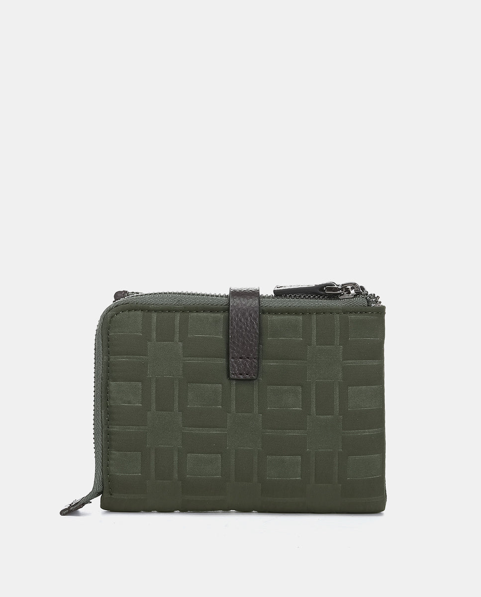 abbacino-cartera-peque-a-verde-en-nylon-reciclado-acolchado image 3