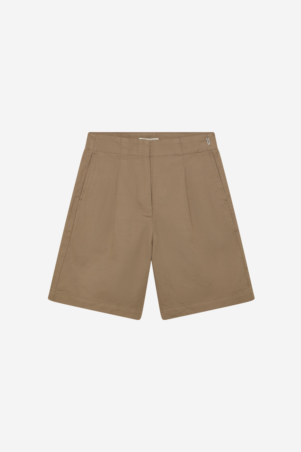 shorts-ecoalf-valentina-beige-de-algod-n-org-nico-para-mujer-tiro-alto-con-lino image 7