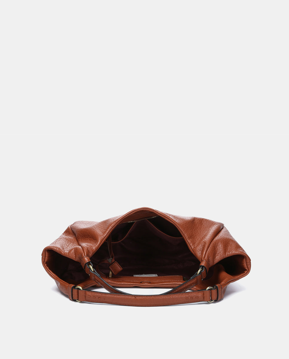 abbacino-bolso-de-mano-cognac-materiales-reciclados image 5