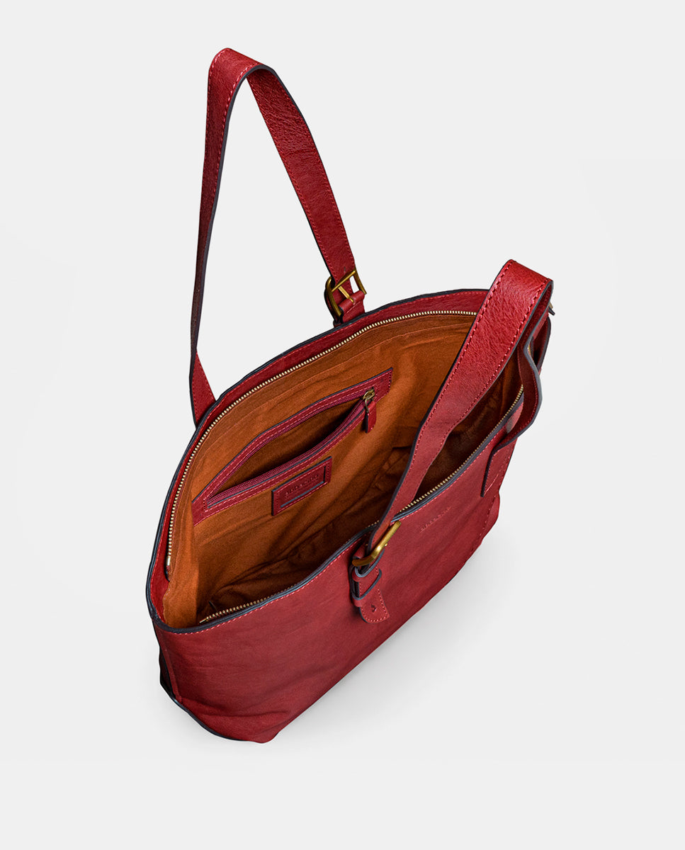 abbacino-shopper-en-piel-rojo-de-mujer-bolso-de-hombro-premium image 6