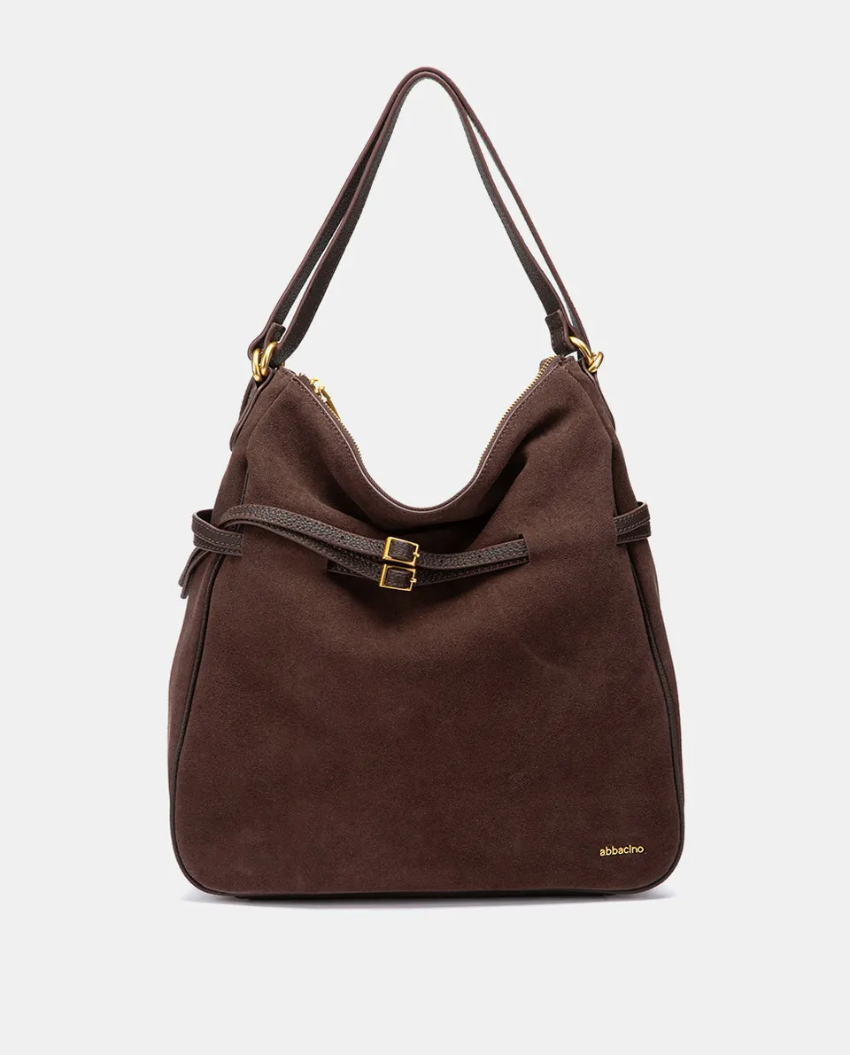 abbacino-bolso-multifuncional-serraje-marr-n-hombro-mochila image 1