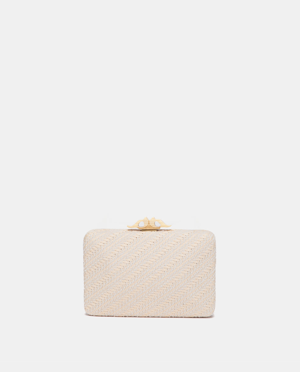 abbacino-clutch-fiesta-beige-geom-trico-tejido-trenzado image 1