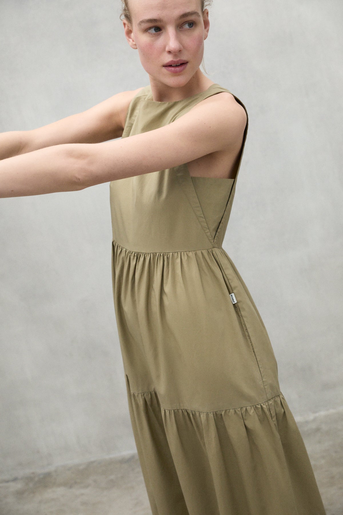vestido-bossa-khaki-de-mujer-ecoalf image 4