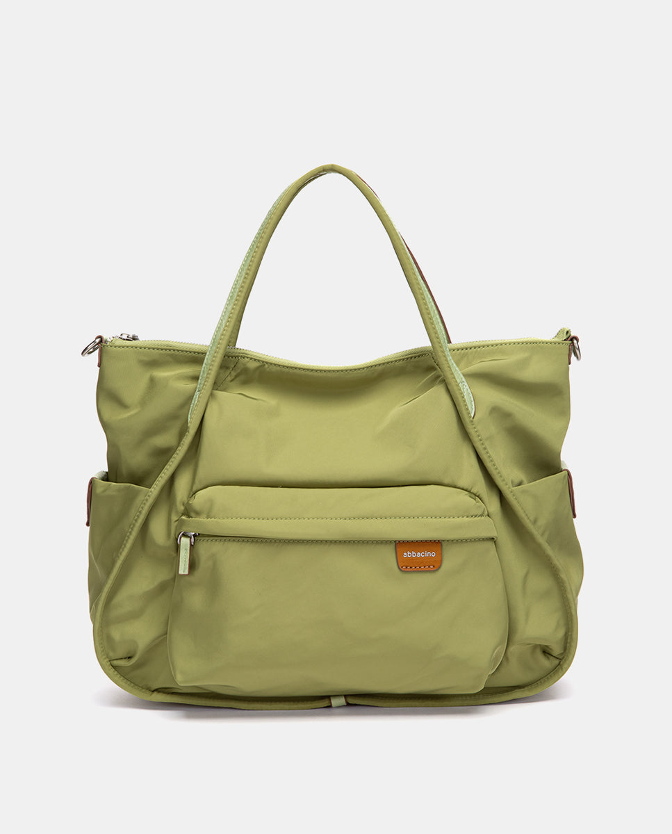 bolso-de-hombro-abbacino-en-tejido-verde-reciclado image 2