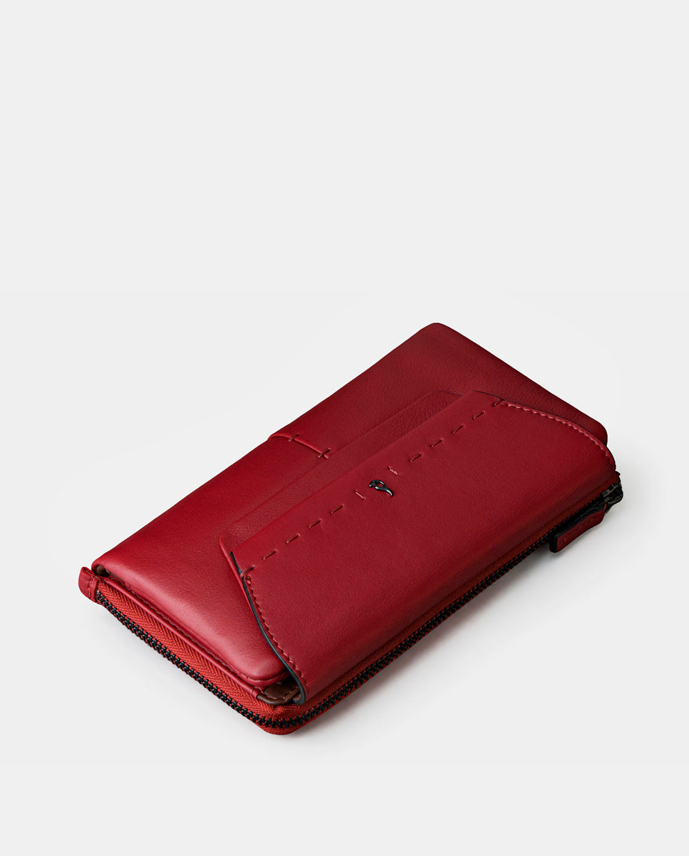 abbacino-cartera-grande-piel-roja-con-monedero image 6
