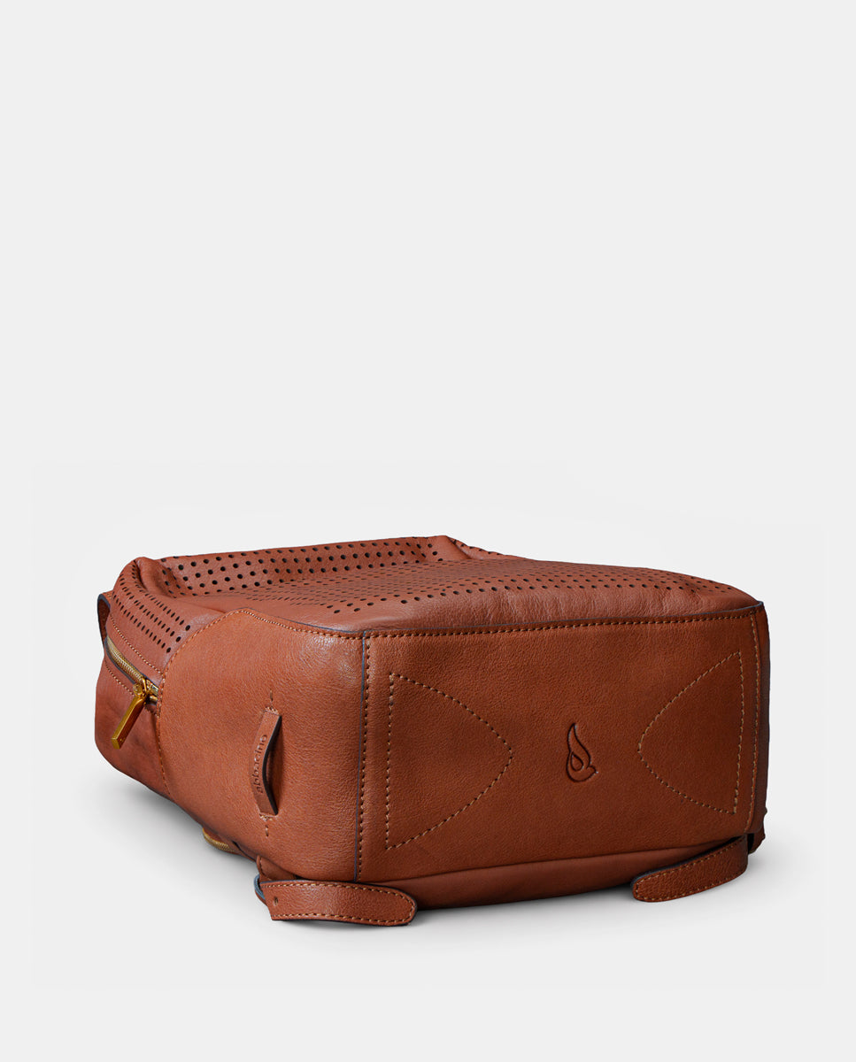 mochila-abbacino-piel-troquelada-cognac image 5