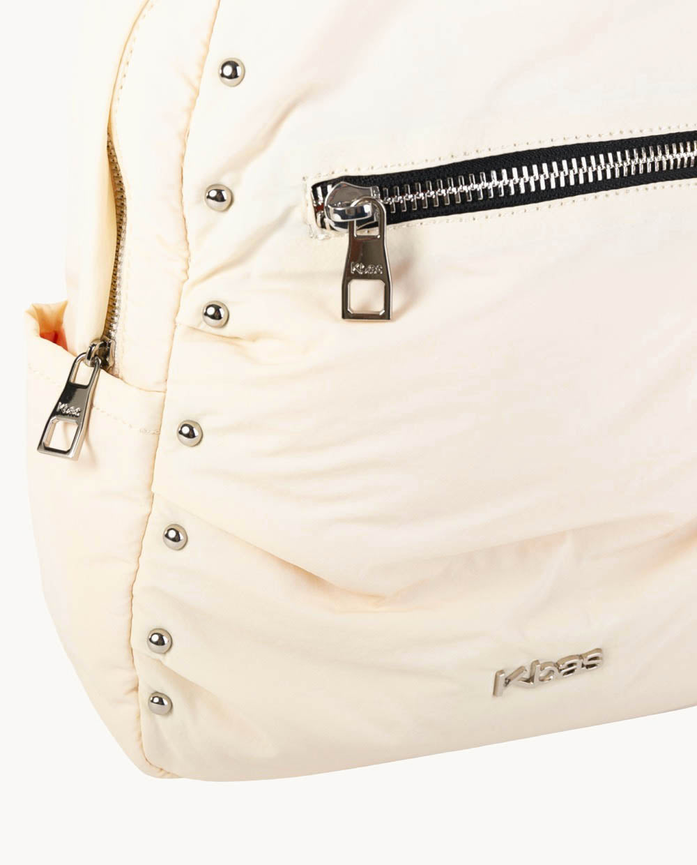kbas-mochila-de-nylon-con-cremallera-color-marfil-28-x-12-x-33-cm image 3