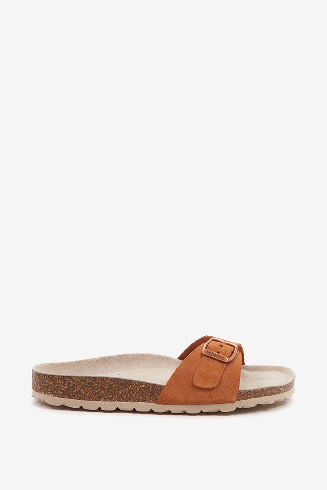 abbacino-sandalia-plana-hebilla-cognac image 1