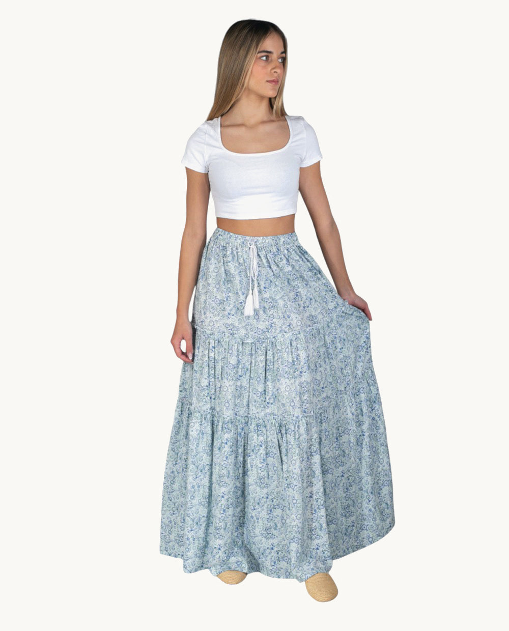 kbas-falda-larga-de-polycrepe-talla-nica-2 image 2