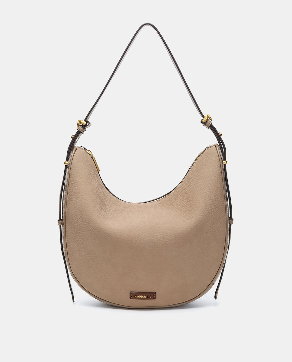 abbacino-bolso-de-hombro-en-materiales-reciclados-taupe image 1