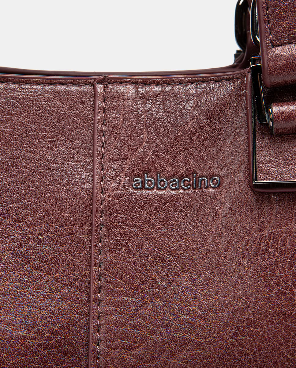 abbacino-bolso-de-mano-burdeos-reciclado image 7