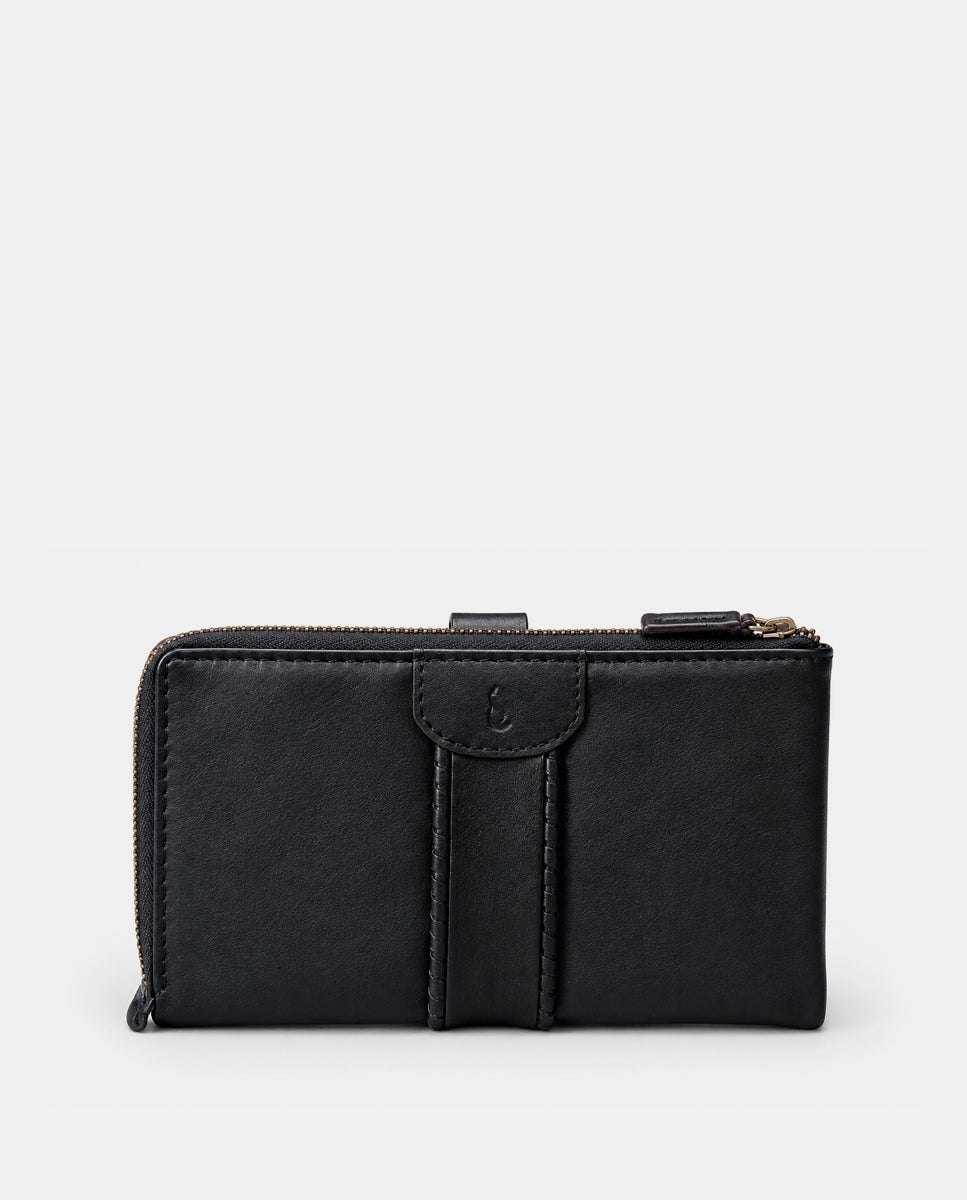 abbacino-cartera-grande-de-mujer-en-piel-negra-con-trenzado image 4