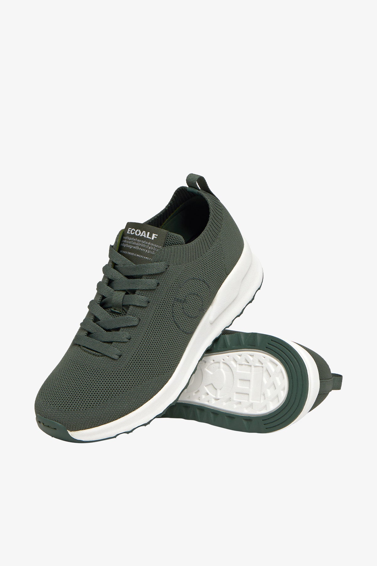 ecoalf-zapatilla-conde-knit-khaki-de-mujer image 2