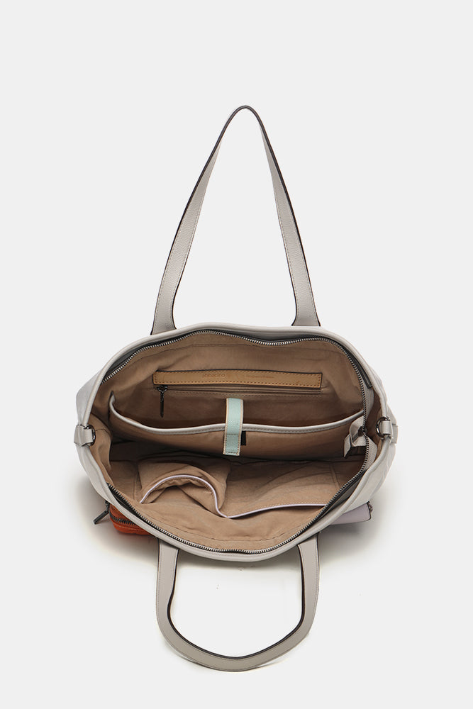 abbacino-bolso-shopper-beige-de-nylon-con-print-propio image 6