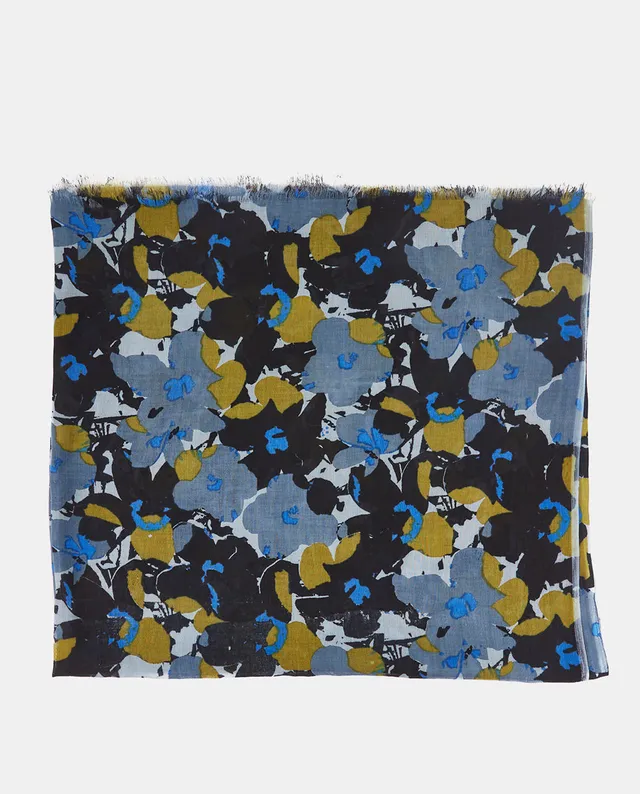 pa-uelo-abbacino-viscosa-estampado-floral-negro image 1