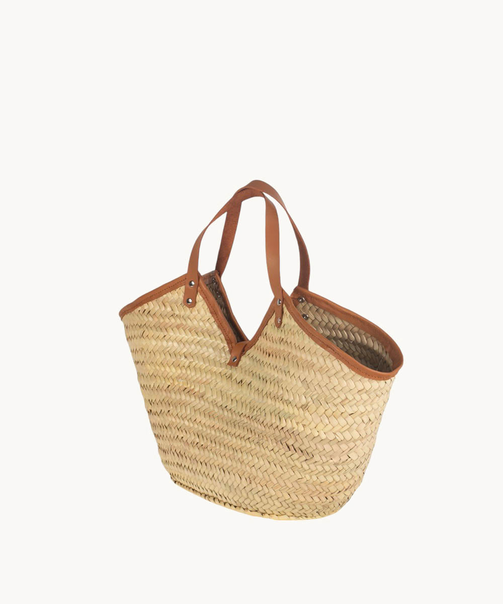 kbas-bolso-palma-natural-y-piel-color-cuero-capazo-grande-50x17x30-cm-con-asa-de image 3