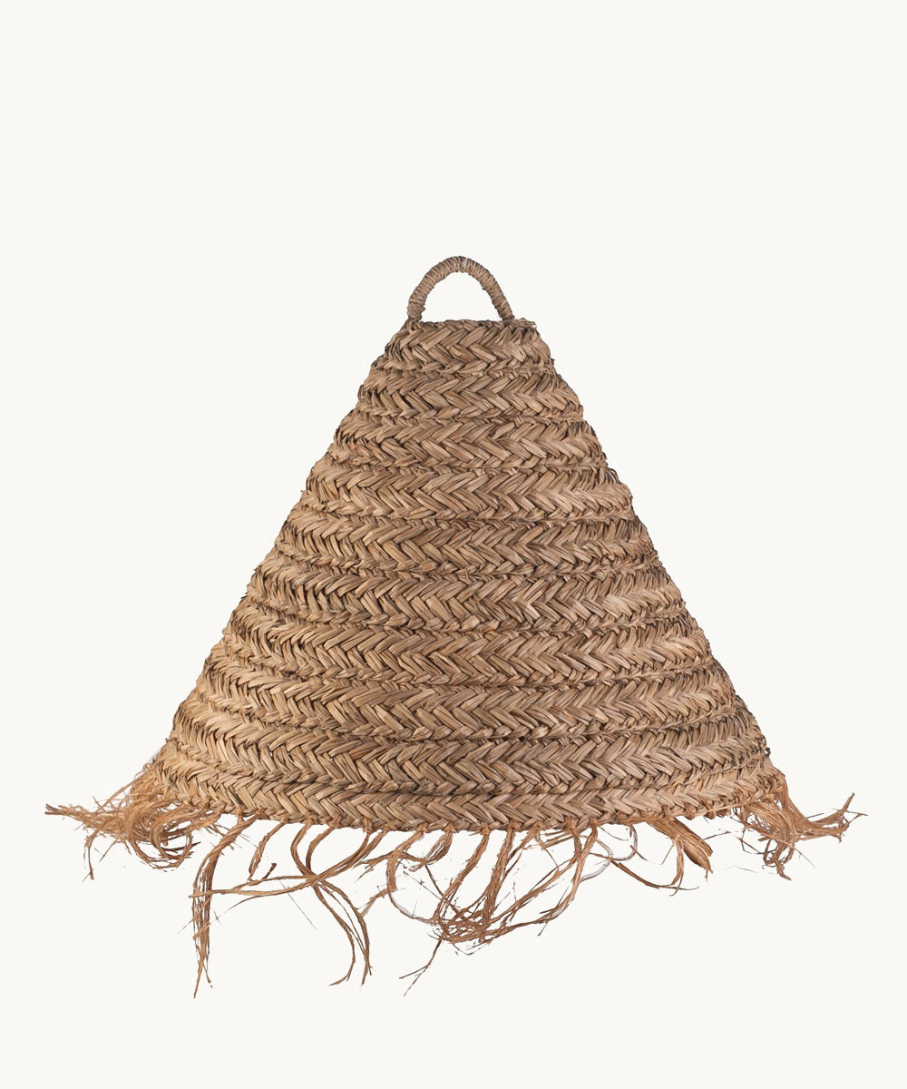 kbas-l-mpara-grande-de-seagrass-con-flecos-dise-o-artesanal-boho-para-sal-n-o-do image 1