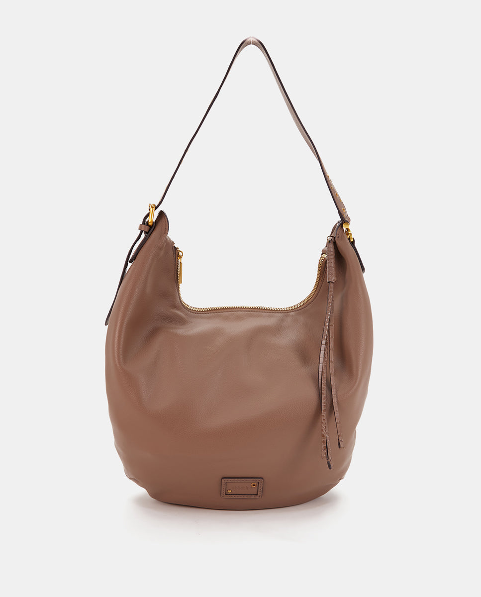 abbacino-bolso-de-hombro-en-piel-taupe-coco-grabado image 1
