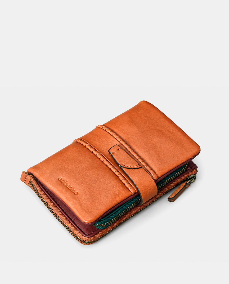 abbacino-cartera-mediana-mujer-piel-cognac-trenzada image 5
