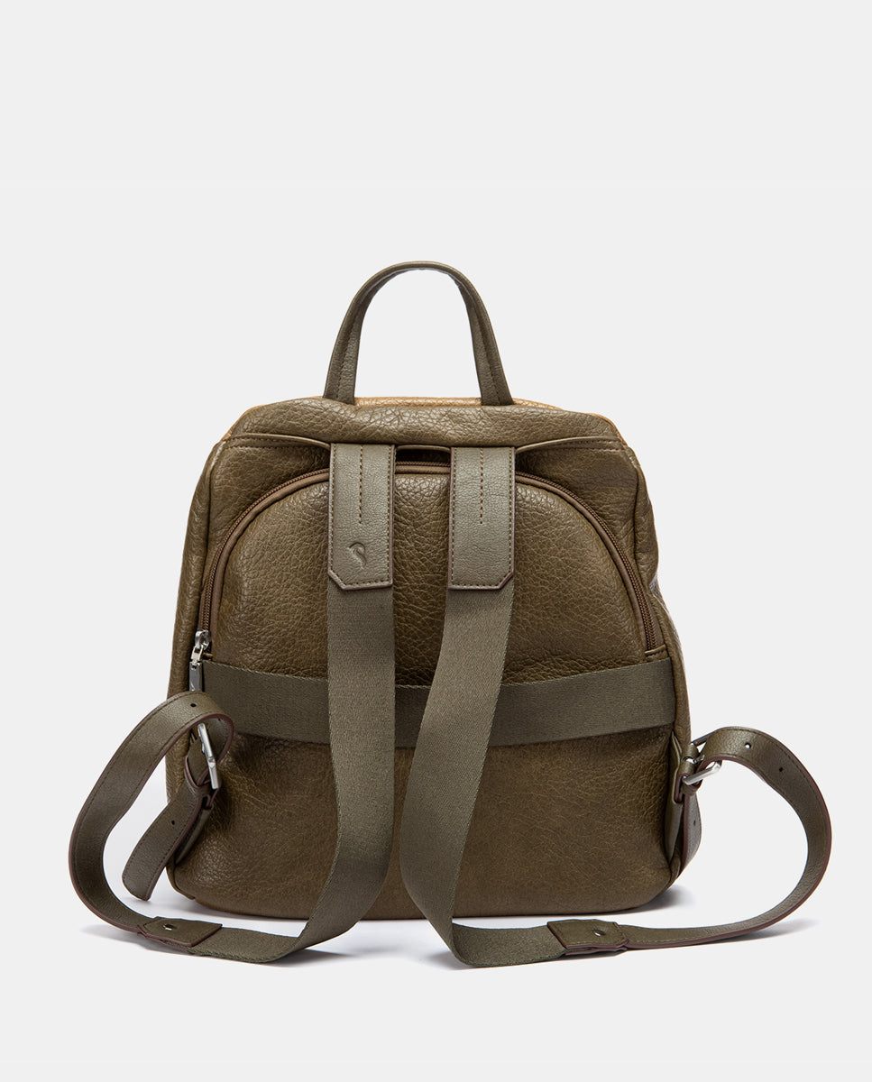 abbacino-mochila-combinada-mujer-verde-material-reciclado image 3