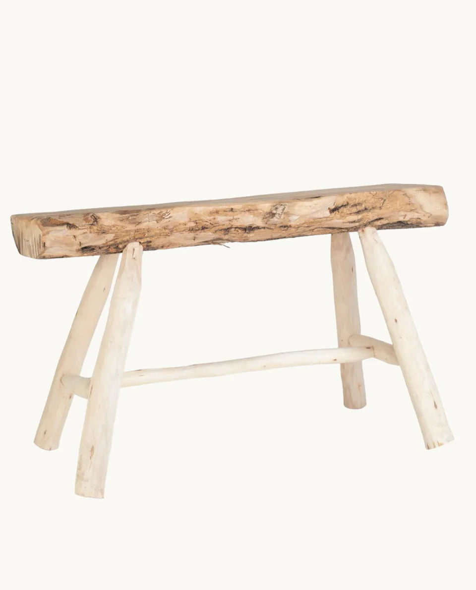 kbas-taburete-rectangular-de-madera-40x30x42-cm-para-interior image 1