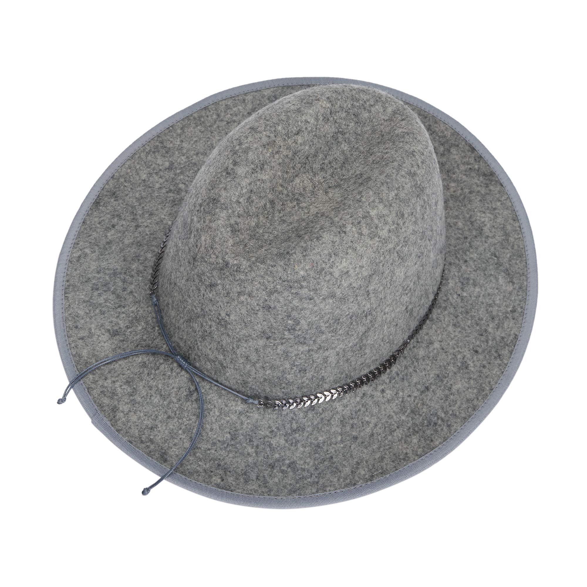 parfois-sombrero-de-lana-cinta-combinada-mujer-gris image 3