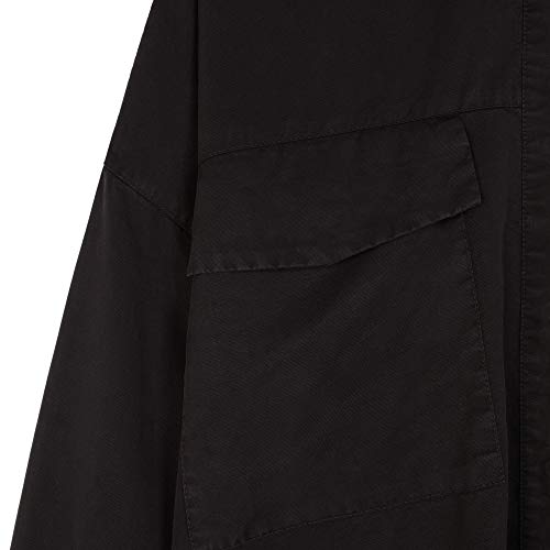 parfois-camisa-oversize-lisa-negra-para-mujer image 4