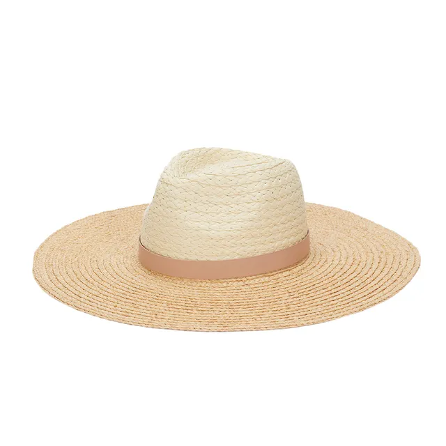 parfois-sombrero-textura-rafia-con-cinta-contraste-beige-mujer image 1