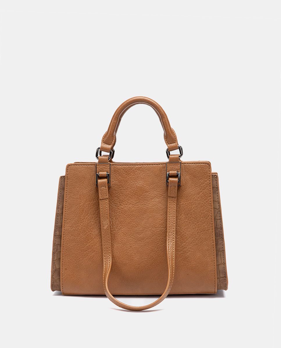 bolso-de-mano-cognac-abbacino-estructurado-reciclado image 3